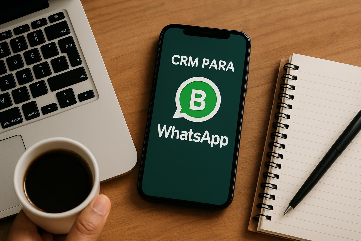 Conversa de negócios no WhatsApp com mensagens e atendimento ao cliente